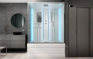 Душевая кабина AvaCan EM4516 с LED-подсветкой 160x85 см